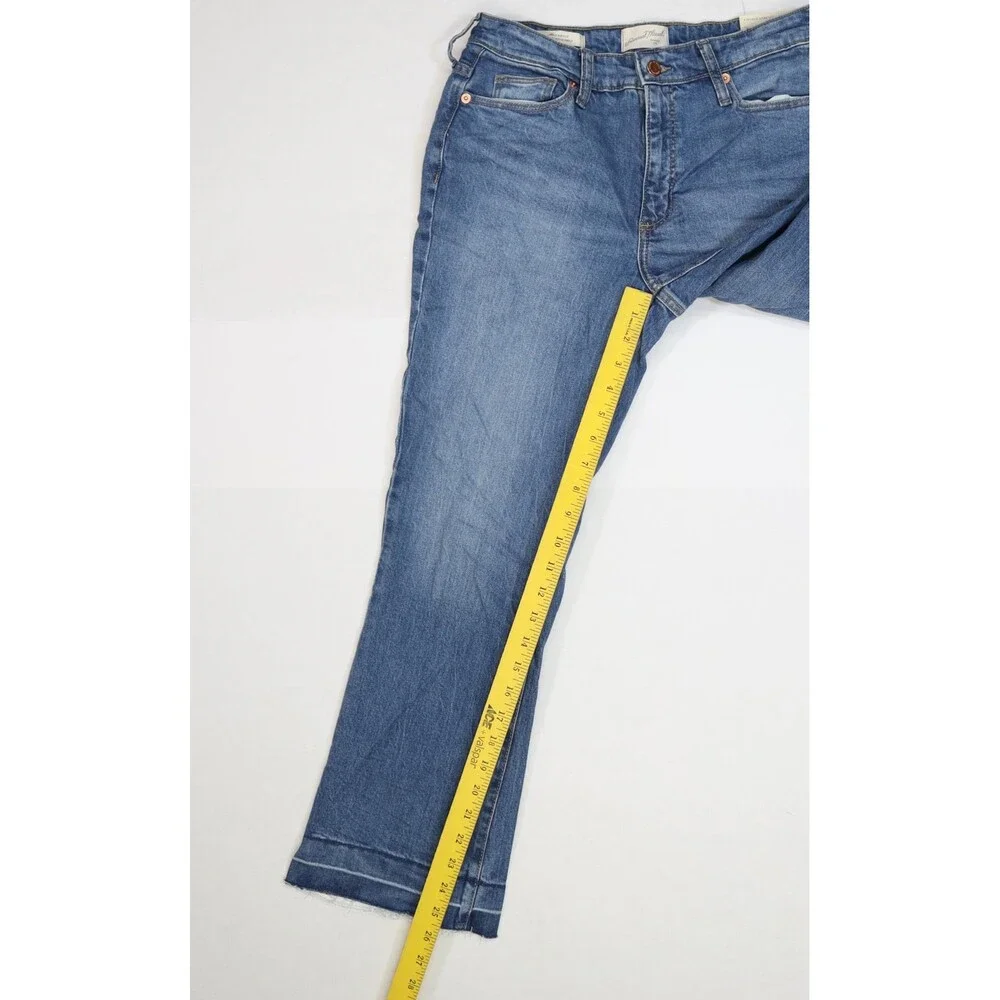 Universal Thread Jeans Womens 4 Blue High Rise Ankle Bootcut Vintage Stretch - Picture 3 of 13
